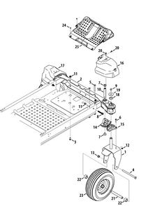 Part Location Diagram of 903-05063 MTD Axle asm-front